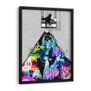 Cartoon Mouse Pulling the Rug Graffiti - David Aste | Cuadro decorativo de Canvas Lab