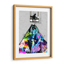 Cartoon Mouse Pulling the Rug Graffiti - David Aste | Cuadro decorativo de Canvas Lab