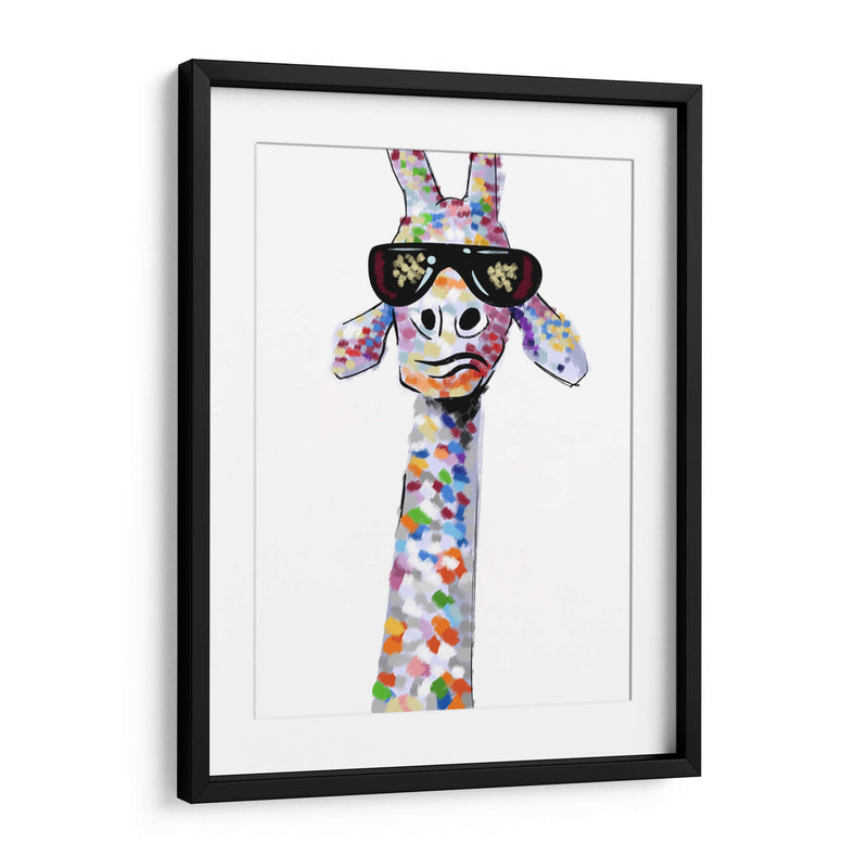 Jirafa Cool 01 - Hue Art | Cuadro decorativo de Canvas Lab