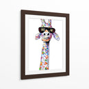 Jirafa Cool 01 - Hue Art | Cuadro decorativo de Canvas Lab