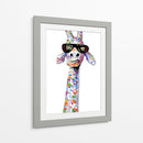 Jirafa Cool 01 - Hue Art | Cuadro decorativo de Canvas Lab