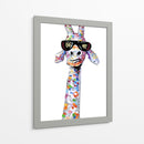 Jirafa Cool 01 - Hue Art | Cuadro decorativo de Canvas Lab