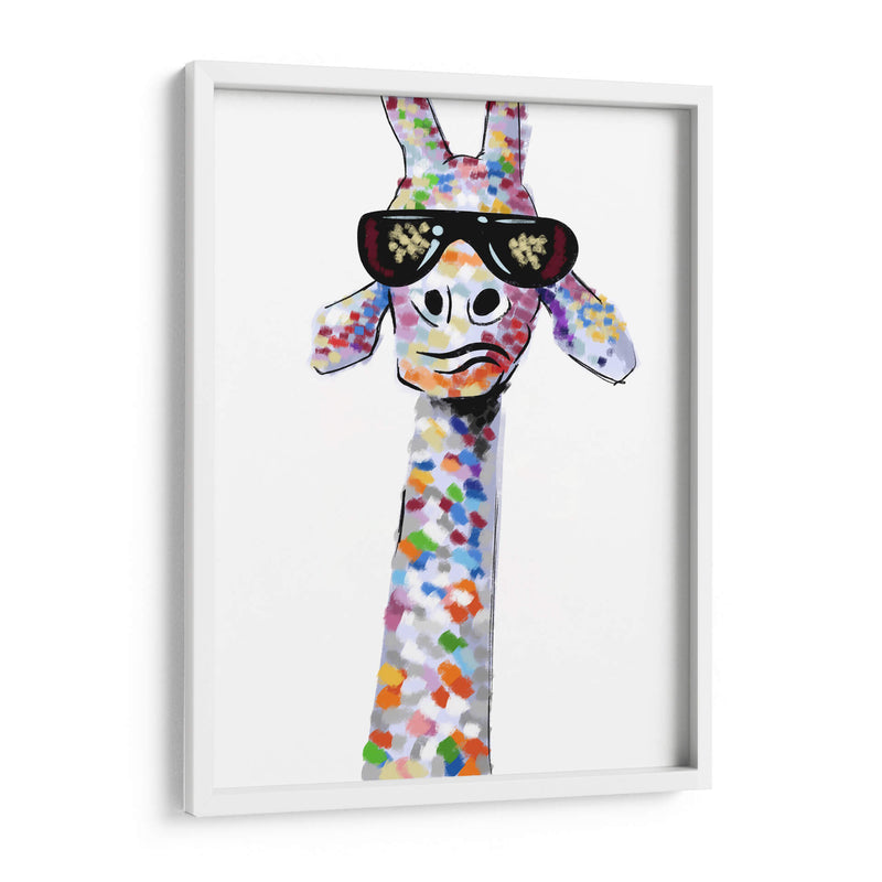 Jirafa Cool 01 - Hue Art | Cuadro decorativo de Canvas Lab