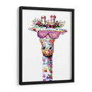 Jirafa Cool 02 - Hue Art | Cuadro decorativo de Canvas Lab