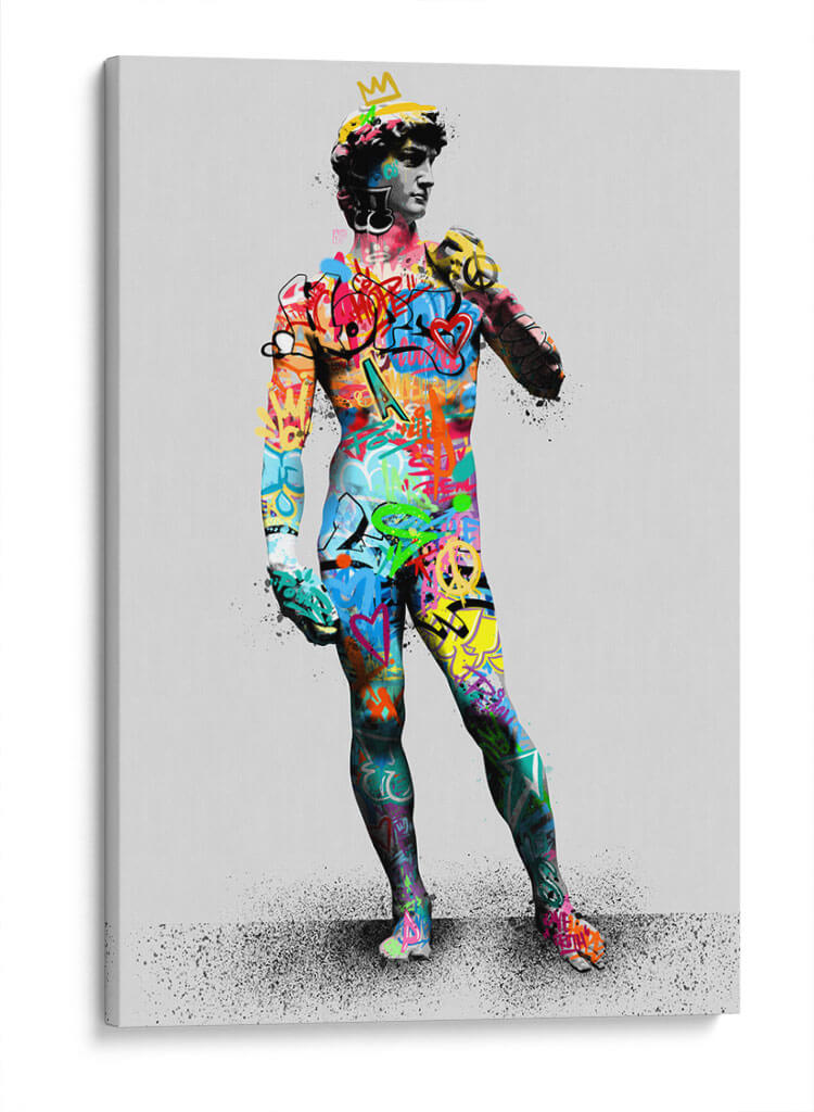 El David Graffiti Completo - David Aste | Cuadro decorativo de Canvas Lab