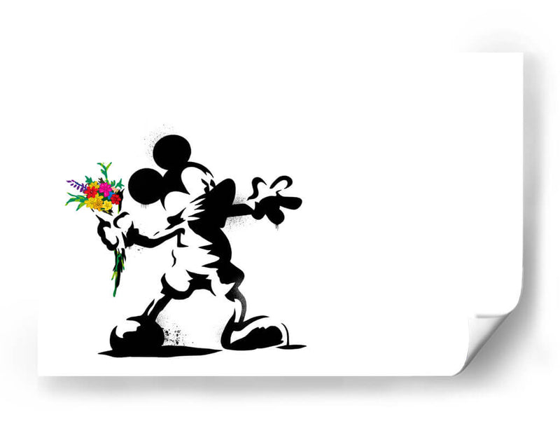 Flower Thrower Cartoon - David Aste | Cuadro decorativo de Canvas Lab