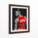 Jordan Graffiti BnW - David Aste | Cuadro decorativo de Canvas Lab