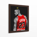 Jordan Graffiti BnW - David Aste | Cuadro decorativo de Canvas Lab