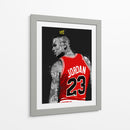 Jordan Graffiti BnW - David Aste | Cuadro decorativo de Canvas Lab