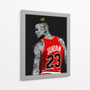 Jordan Graffiti BnW - David Aste | Cuadro decorativo de Canvas Lab