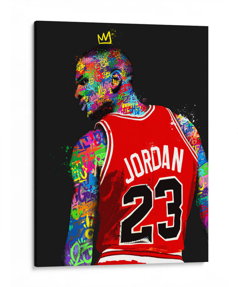 Jordan Graffiti - David Aste | Cuadro decorativo de Canvas Lab