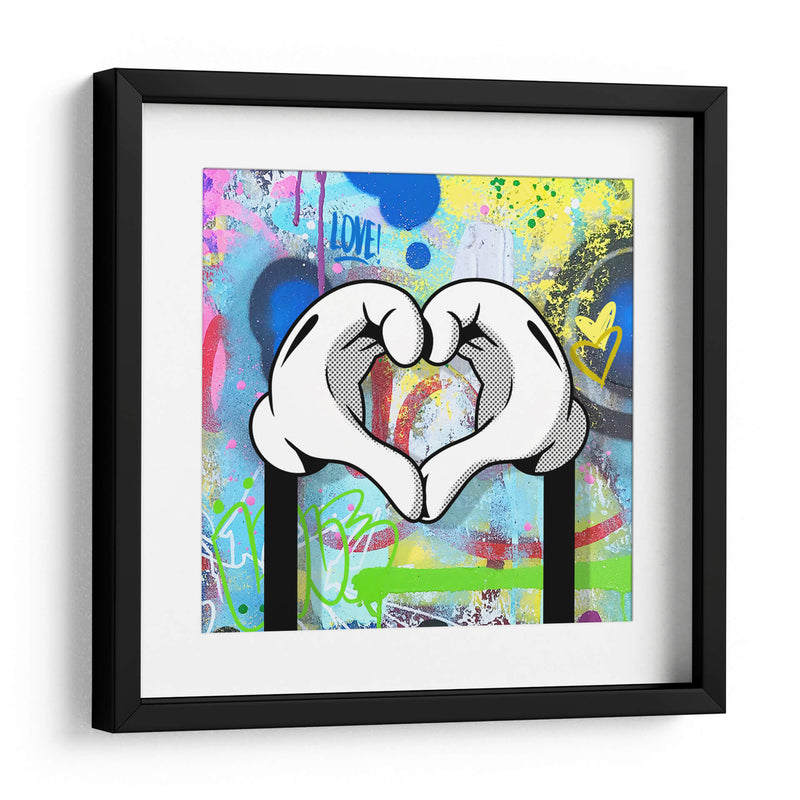 Love Cartoon Hands 02 - David Aste | Cuadro decorativo de Canvas Lab