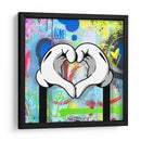 Love Cartoon Hands 02 - David Aste | Cuadro decorativo de Canvas Lab
