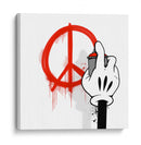 Simple Cartoon Peace Symbol   - David Aste | Cuadro decorativo de Canvas Lab