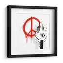 Simple Cartoon Peace Symbol   - David Aste | Cuadro decorativo de Canvas Lab