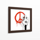 Simple Cartoon Peace Symbol   - David Aste | Cuadro decorativo de Canvas Lab