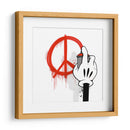 Simple Cartoon Peace Symbol   - David Aste | Cuadro decorativo de Canvas Lab