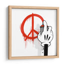 Simple Cartoon Peace Symbol   - David Aste | Cuadro decorativo de Canvas Lab
