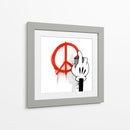 Simple Cartoon Peace Symbol   - David Aste | Cuadro decorativo de Canvas Lab