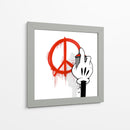 Simple Cartoon Peace Symbol   - David Aste | Cuadro decorativo de Canvas Lab