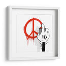 Simple Cartoon Peace Symbol   - David Aste | Cuadro decorativo de Canvas Lab