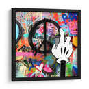 Peace Intervention Cartoon Negro - David Aste | Cuadro decorativo de Canvas Lab