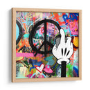 Peace Intervention Cartoon Negro - David Aste | Cuadro decorativo de Canvas Lab