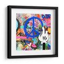 Peace Intervention Cartoon Azul - David Aste | Cuadro decorativo de Canvas Lab