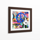 Peace Intervention Cartoon Azul - David Aste | Cuadro decorativo de Canvas Lab