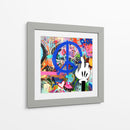 Peace Intervention Cartoon Azul - David Aste | Cuadro decorativo de Canvas Lab