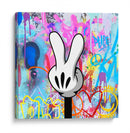 Peace Cartoon Hand 01 - David Aste | Cuadro decorativo de Canvas Lab