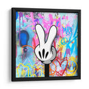 Peace Cartoon Hand 01 - David Aste | Cuadro decorativo de Canvas Lab