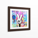 Peace Cartoon Hand 01 - David Aste | Cuadro decorativo de Canvas Lab
