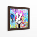 Peace Cartoon Hand 01 - David Aste | Cuadro decorativo de Canvas Lab