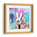 Peace Cartoon Hand 01 - David Aste | Cuadro decorativo de Canvas Lab