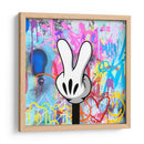 Peace Cartoon Hand 01 - David Aste | Cuadro decorativo de Canvas Lab