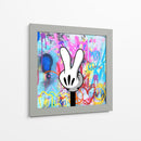 Peace Cartoon Hand 01 - David Aste | Cuadro decorativo de Canvas Lab
