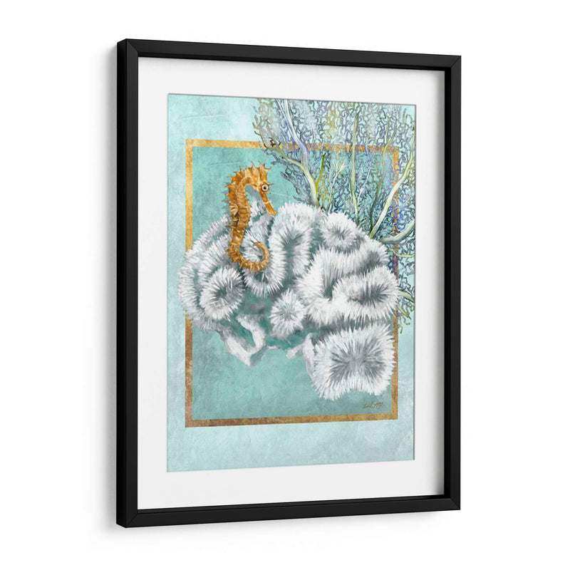 Coral Y Seahorse - Lori Schory | Cuadro decorativo de Canvas Lab