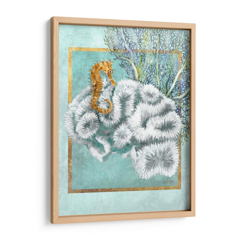 Coral Y Seahorse - Lori Schory | Cuadro decorativo de Canvas Lab