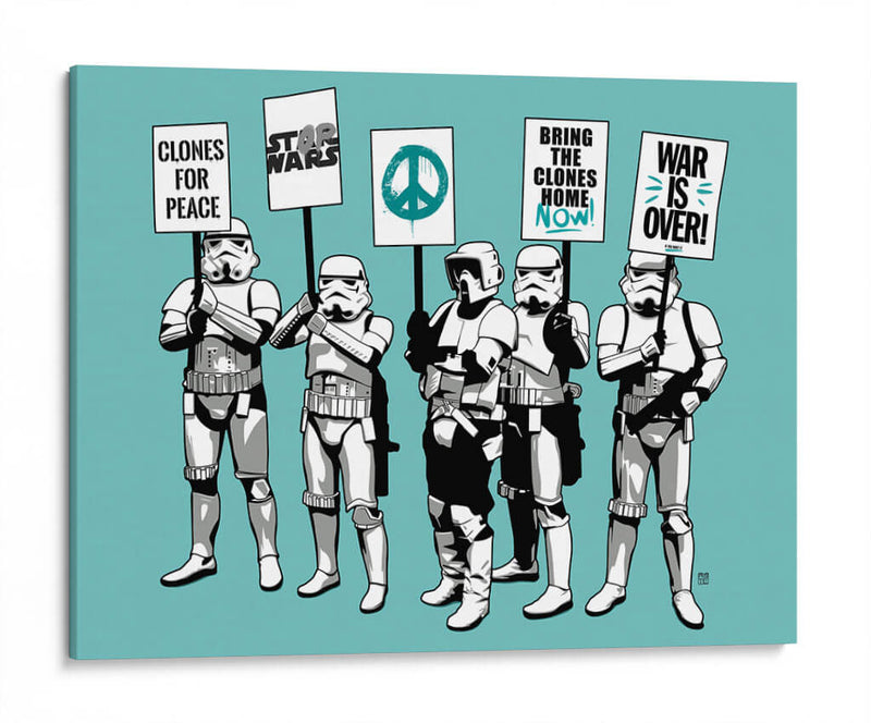 Trooper Strike Aqua - David Aste | Cuadro decorativo de Canvas Lab