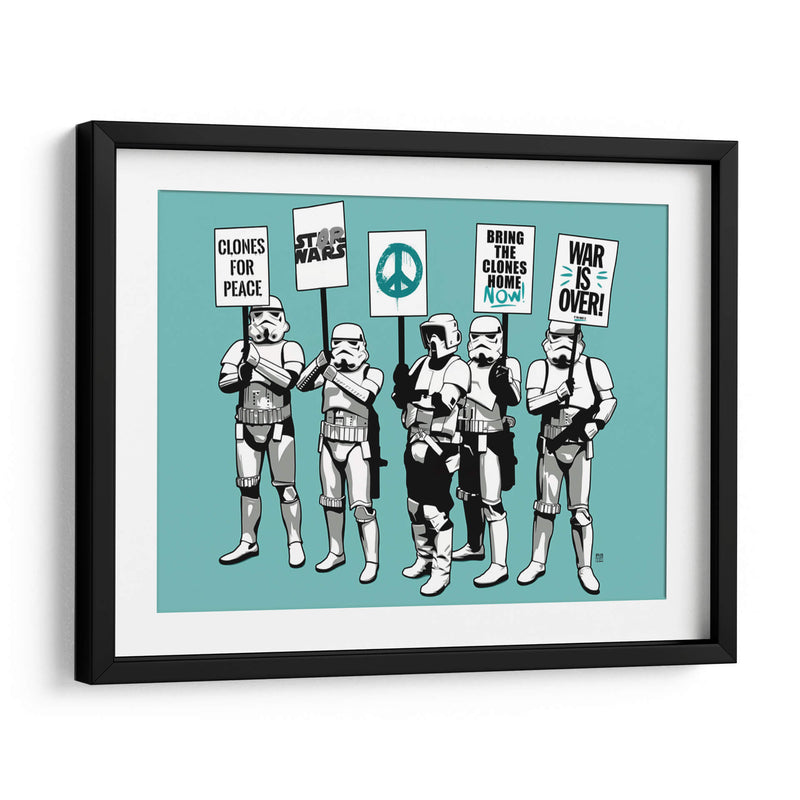 Trooper Strike Aqua - David Aste | Cuadro decorativo de Canvas Lab