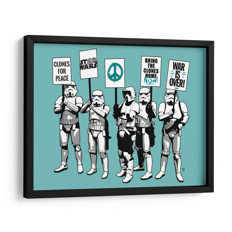 Trooper Strike Aqua - David Aste | Cuadro decorativo de Canvas Lab