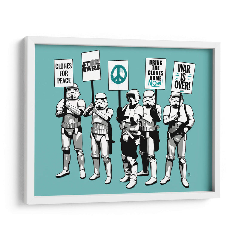 Trooper Strike Aqua - David Aste | Cuadro decorativo de Canvas Lab