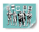 Trooper Strike Aqua - David Aste | Cuadro decorativo de Canvas Lab