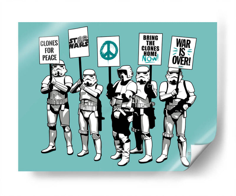 Trooper Strike Aqua - David Aste | Cuadro decorativo de Canvas Lab