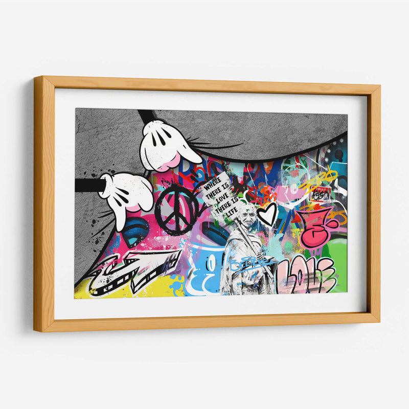 Under The Rug Cartoon Hand - David Aste | Cuadro decorativo de Canvas Lab
