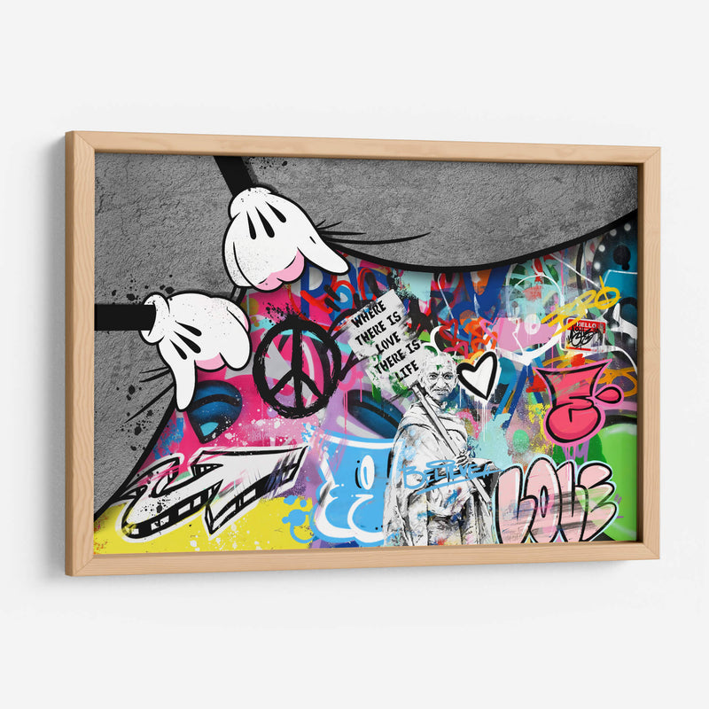 Under The Rug Cartoon Hand - David Aste | Cuadro decorativo de Canvas Lab