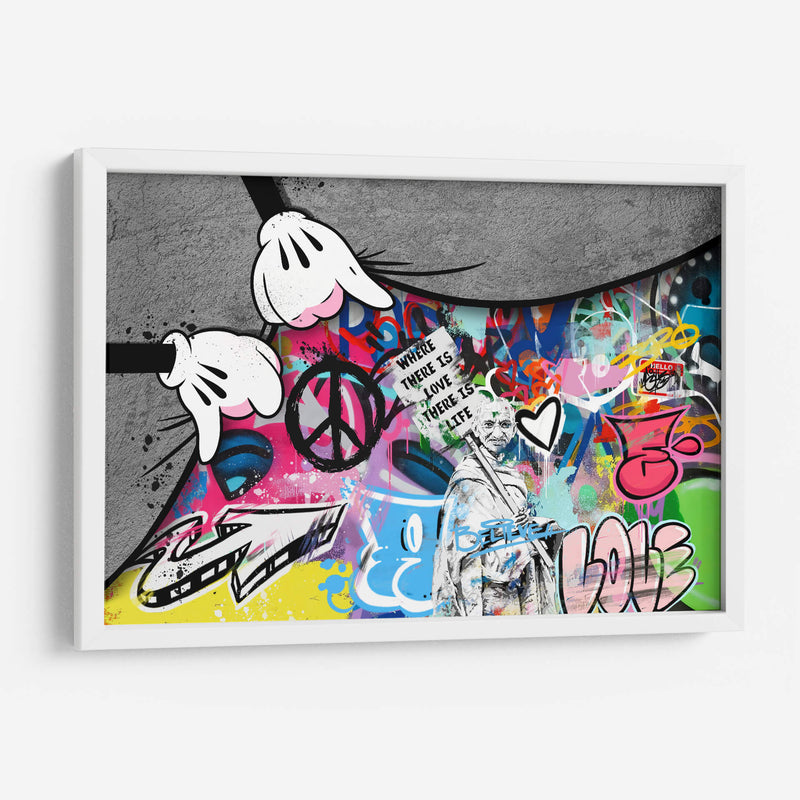Under The Rug Cartoon Hand - David Aste | Cuadro decorativo de Canvas Lab