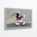 2D Cartoon Flower Thrower - David Aste | Cuadro decorativo de Canvas Lab