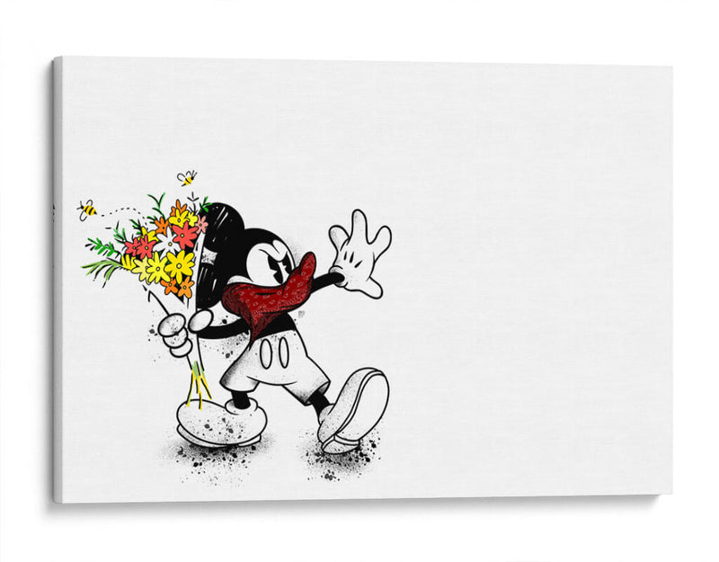 2D Cartoon Flower Thrower Min - David Aste | Cuadro decorativo de Canvas Lab